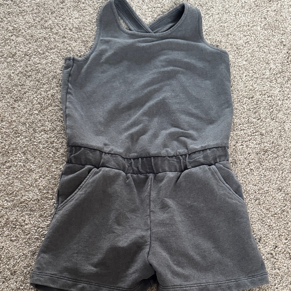More Than Magic Charcoal Sleeveless Romper